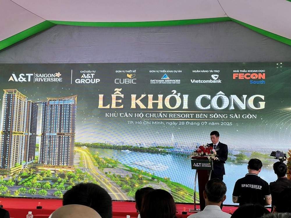 Tiến độ dự án A&T Saigon Riverside cập nhật mới nhất 2 Lễ khởi công dự án A&T Saigon Riverside diễn ra tốt đẹp