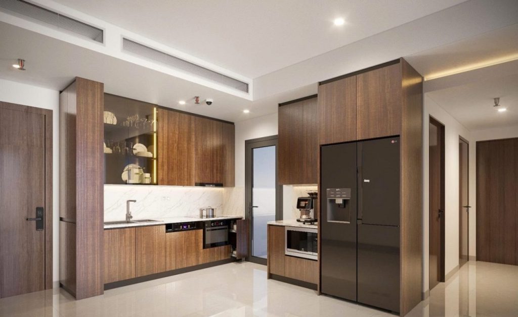 Nhà mẫu dự án A&T Saigon Riverside: Trải nghiệm không gian sống đẳng cấp ven sông 5 Khu vực bếp với đầy đủ nội thất tiện nghi tại nhà mẫu A&T Saigon Riverside