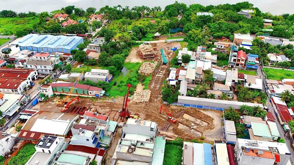 Tiến độ dự án A&T Saigon Riverside nhìn từ trên cao